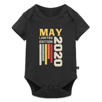 Mai 2020 - Cadeau anniversaire né en Mai 2020 Mai - Body à manches courtes Premium Bébé - noir - Devant