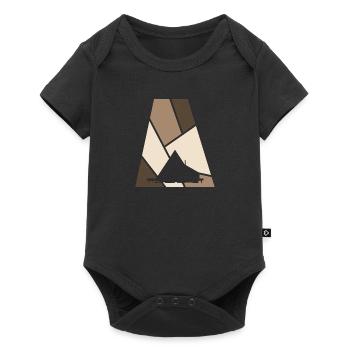 Maison moderne Glamping - Body à manches courtes Premium Bébé - noir - Devant