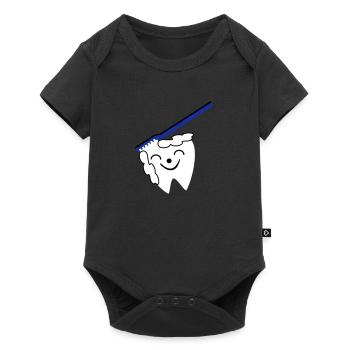 Zahnpflege - Baby Premium short-sleeve bodysuit - black - Front