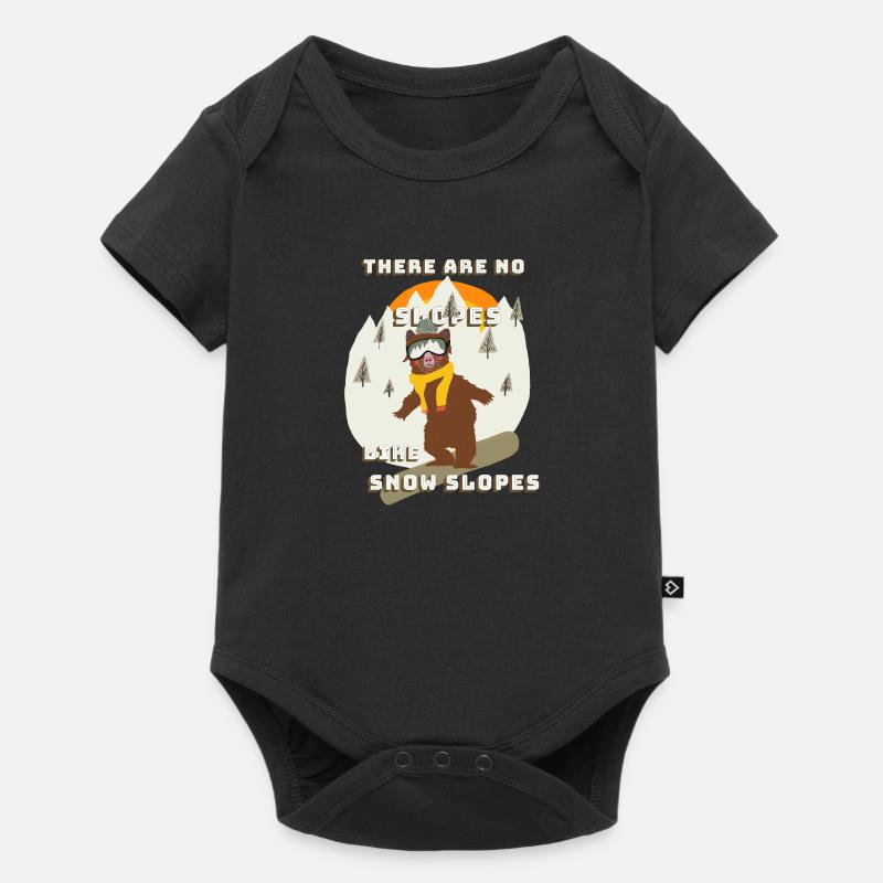 slopes - Baby Premium Kurzarmbody - Schwarz