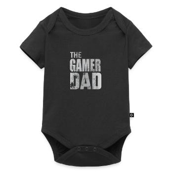 Gamer Dad Gaming Walking Console de jeu cadeau - Body à manches courtes Premium Bébé - noir - Devant