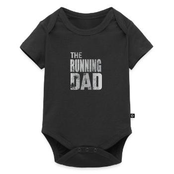 Running Dad Running Jogging Marathon Sports Gift - Body à manches courtes Premium Bébé - noir - Devant