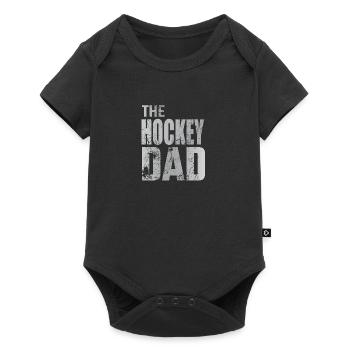Cadeau de rondelle de gardien de but de papa de hockey sur gazon de papa de hockey - Body à manches courtes Premium Bébé - noir - Devant