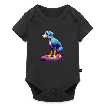 Black and Tan Coonhound - Baby Premium short-sleeve bodysuit - black - Front