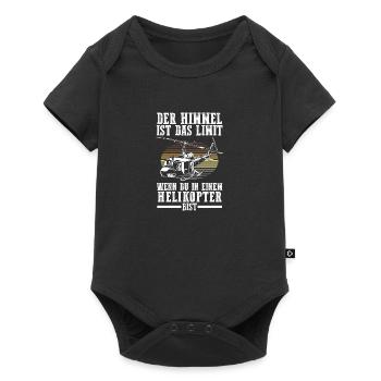 Pilot Helicopter Helicopter - Baby Premium short-sleeve bodysuit - black - Front