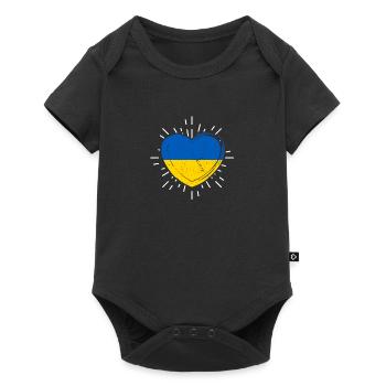 Ukrainiens Ukraine - Body à manches courtes Premium Bébé - noir - Devant