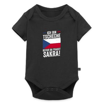 Tchèques République tchèque - Body à manches courtes Premium Bébé - noir - Devant