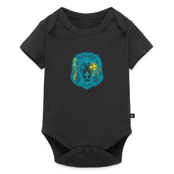 Kazakh Lion Kazakhstan - Baby Premium short-sleeve bodysuit - black - Front