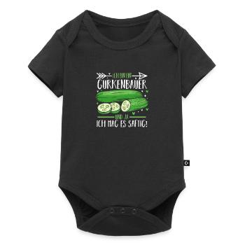 Jardinier Concombre Jardin fermier - Body à manches courtes Premium Bébé - noir - Devant
