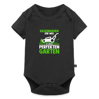 Gardener Lawn Mower Farmer Garden - Baby Premium short-sleeve bodysuit - black - Front