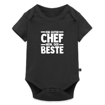 Teamleiter Chef Abschied - Baby Premium Kurzarmbody - Schwarz - Vorne