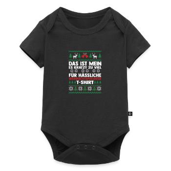 Santa Claus Christmas Ugly Christmas - Baby Premium short-sleeve bodysuit - black - Front
