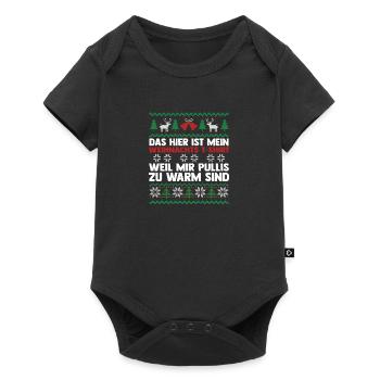 Santa Claus Christmas Ugly Christmas - Baby Premium short-sleeve bodysuit - black - Front