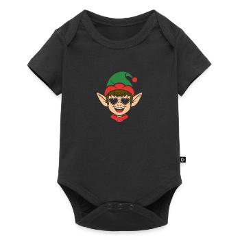 Santa Claus Christmas Elf Christmas Elf - Baby Premium short-sleeve bodysuit - black - Front