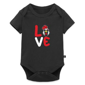 Chicken Rooster - Baby Premium short-sleeve bodysuit - black - Front