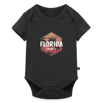 Panama City Beach Vacances Souvenir - Body à manches courtes Premium Bébé - noir - Devant