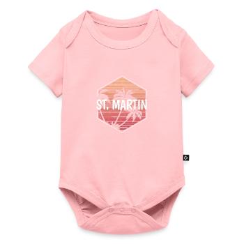 St Martin Beach Vacation Souvenir - Baby Premium short-sleeve bodysuit - rose - Front