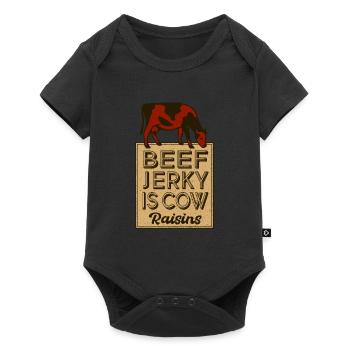 Beef Jerky ist - Baby Premium Kurzarmbody - Schwarz - Vorne