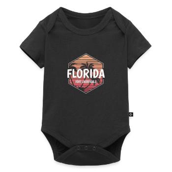 Fort Lauderdale Beach Vacation Souvenir - Baby Premium short-sleeve bodysuit - black - Front