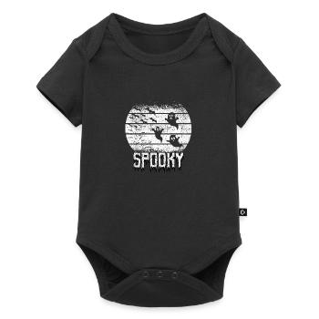 Spooky Full Moon Halloween Night - Body à manches courtes Premium Bébé - noir - Devant