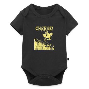 Fromage fantôme d’Halloween - Body à manches courtes Premium Bébé - noir - Devant