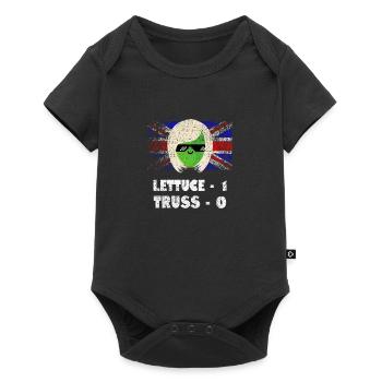 Lettuce Wins, Liz Truss Funny Satire - Baby Premium short-sleeve bodysuit - black - Front