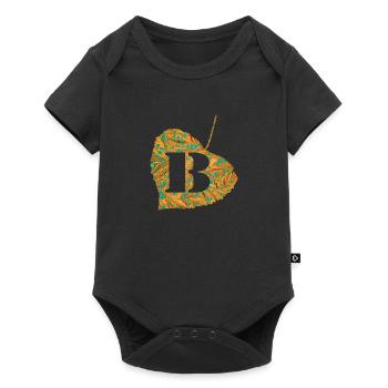 Sheet E 95 B - Baby Premium short-sleeve bodysuit - black - Front