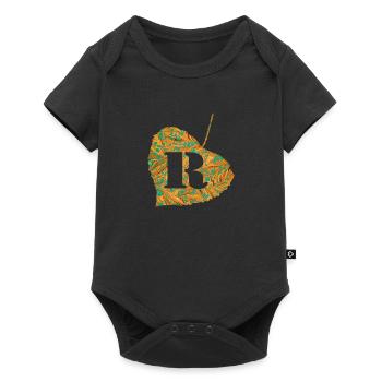 Sheet E 95 R - Baby Premium short-sleeve bodysuit - black - Front