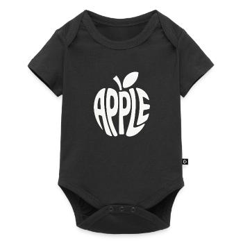 Apple - Cool Fruit Logo - Baby Premium short-sleeve bodysuit - black - Front