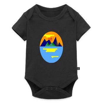 Landscape Mountain - Body à manches courtes Premium Bébé - noir - Devant