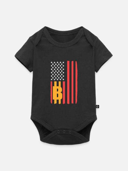 Bitcoin - Baby Premium Kurzarmbody - Schwarz