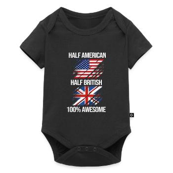 England English - Baby Premium short-sleeve bodysuit - black - Front