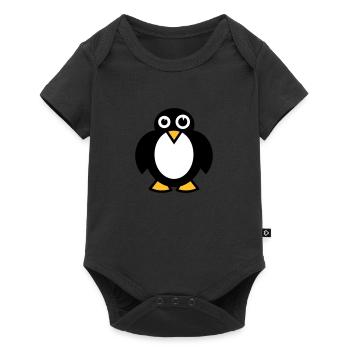 Funny Penguin - Baby Premium short-sleeve bodysuit - black - Front