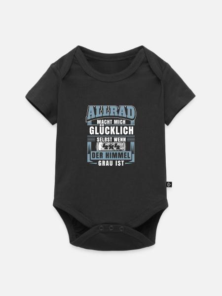 Allrad macht mich glücklich - Baby Premium Kurzarmbody - Schwarz