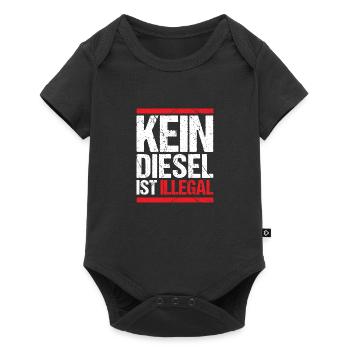 Kein Diesel ist illegal - Baby Premium Kurzarmbody - Schwarz - Vorne