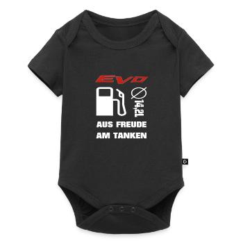 EVO aus Freude am Tanken - Baby Premium Kurzarmbody - Schwarz - Vorne