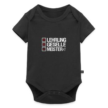 Lehrling Geselle Meister - Baby Premium Kurzarmbody - Schwarz - Vorne