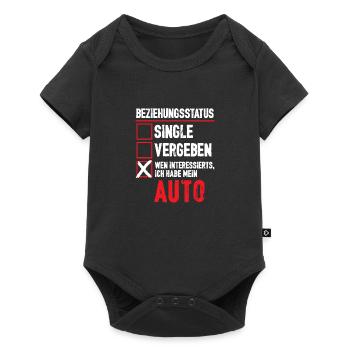 Beziehungsstatus Wen ineressierts ich habe Auto - Baby Premium Kurzarmbody - Schwarz - Vorne