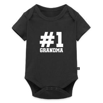 Cadeau de grand-mère super cool meilleure grand-mère - Body à manches courtes Premium Bébé - noir - Devant