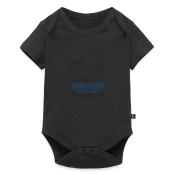 Parc national du Grand Canyon Minimaliste Rétro - Body à manches courtes Premium Bébé - noir - Devant