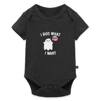 Je boo ce que je veux Halloween - Body à manches courtes Premium Bébé - noir - Devant