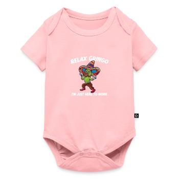 Relax Gringo Je suis presque légal - Drôle mexicain - Body à manches courtes Premium Bébé - rose - Devant