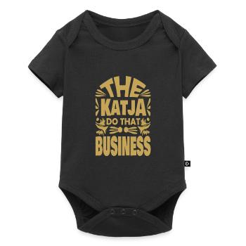 Spruch Katja - Baby Premium Kurzarmbody - Schwarz - Vorne