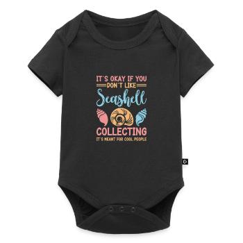 Womens Shelling Shell Collecting Seashells - Baby Premium Kurzarmbody - Schwarz - Vorne