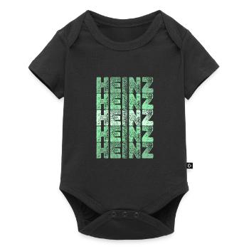 Geschenk für Heinz - Baby Premium Kurzarmbody - Schwarz - Vorne
