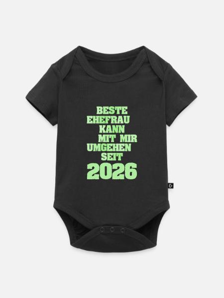 2026 - Baby Premium Kurzarmbody - Schwarz