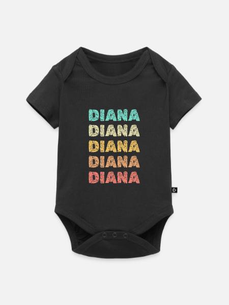Diana Diana - Baby Premium Kurzarmbody - Schwarz