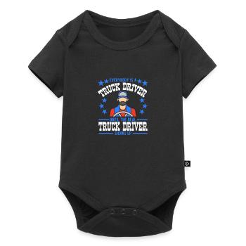 Truck Driver Essentials - Baby Premium Kurzarmbody - Schwarz - Vorne