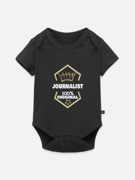 Arbeit Journalist - Baby Premium Kurzarmbody - Schwarz