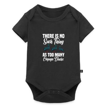 Cayuga Duck Food Stuffed Animal Enclosure Cayuga - Baby Premium short-sleeve bodysuit - black - Front
